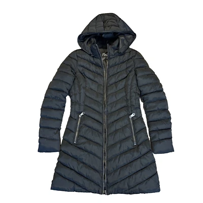 Nanette Lepore Jacket Women XSmall Puffer Zip Winter Long Coat (Hood Detachable) - Изображение 1 из 4