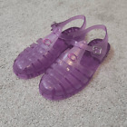 Sandales plates pêcheur violettes COACH pour femmes gelée taille 9
