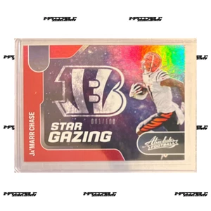 2022 Panini Absolute - Red #SG-17 Ja'Marr Chase 1/100 JERSEY MATCH - Picture 1 of 2
