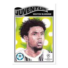 Topps UCL Living Set Card No. 258 Weston McKennie USA Juventus Turin