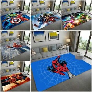Spiderman Avengers Marvel Floor Door Mats Rugs Living Bedroom Home Decor Carpets