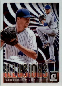 2020 Donruss Optic Illusions #1 Jacob deGrom - NM-MT - Picture 1 of 2