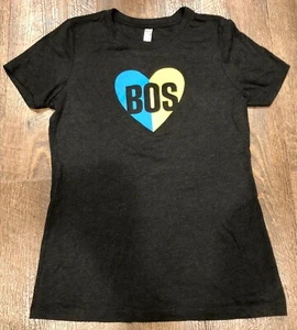 Boston Strong Marathon Sports Women's T-Shirt size Large L Grey Gray BOS - Picture 1 of 3