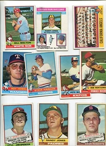 1976 TOPPS MLB BASEBALL CARD LOT 30 DIFFERENT GOOD PLUS CONDITION - Picture 1 of 3