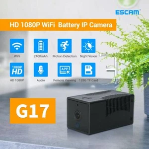 Mini Smart WIFI Li-Battery 2-way Voice app push Camera 2.8mm IR Motion Detection - Picture 1 of 12