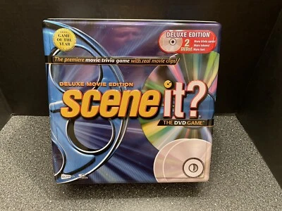 Deluxe Movie Edition Scene It? The DVD Game Collector's Tin Box 2 DVDs.   - Image 1 of 3