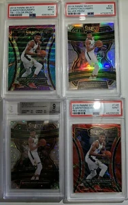 Giannis Antetokounmpo 2019 Prizm Select PSA 9 Beckett 9 Parallel Lot Tri-Color  - Picture 1 of 10