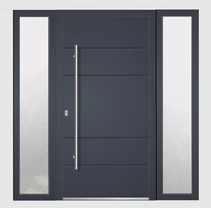Welthaus Haustür WH75 Aluminium mit Kunststoff Tür GF12 Türen+2 Seitenteile - Bild 1 von 12