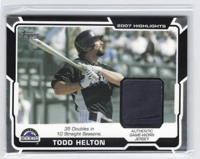 2008 Topps 2007 Highlights Todd Helton #HR-TH Rockies - Image 1 of 3