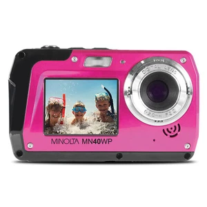 MINOLTA MN40WP-PK 48.0-Megapixel Waterproof Digital Camera (Pink) - Picture 1 of 6
