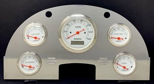 1956 Ford Car 5 Gauge Dash Panel Insert Powder Coated Aluminum PC - Picture 1 of 6