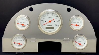 Ford Car 1956 calibre 5 panel de tablero inserción aluminio con recubrimiento en polvo PC Foto 1 de 4