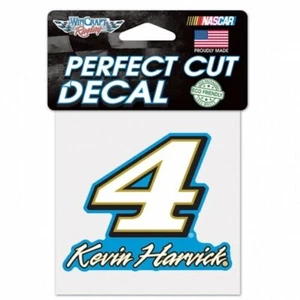 KEVIN HARVICK #4 BUSCH BEER JIMMY JOHNS 4" X 4" NASCAR PERFECT CUT COLOR DECAL - Picture 1 of 1