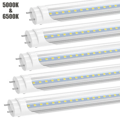 T8 G13 4FT LED Tube Light Bulbs Garage Office Ceiling 22W 4 Foot LED Shop Lights - Image 1 of 4