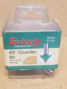 Grizzly C1135 - 45 Chamfer Bit, 1/2" Shank, 2-1/8" Dia. - Picture 1 of 4