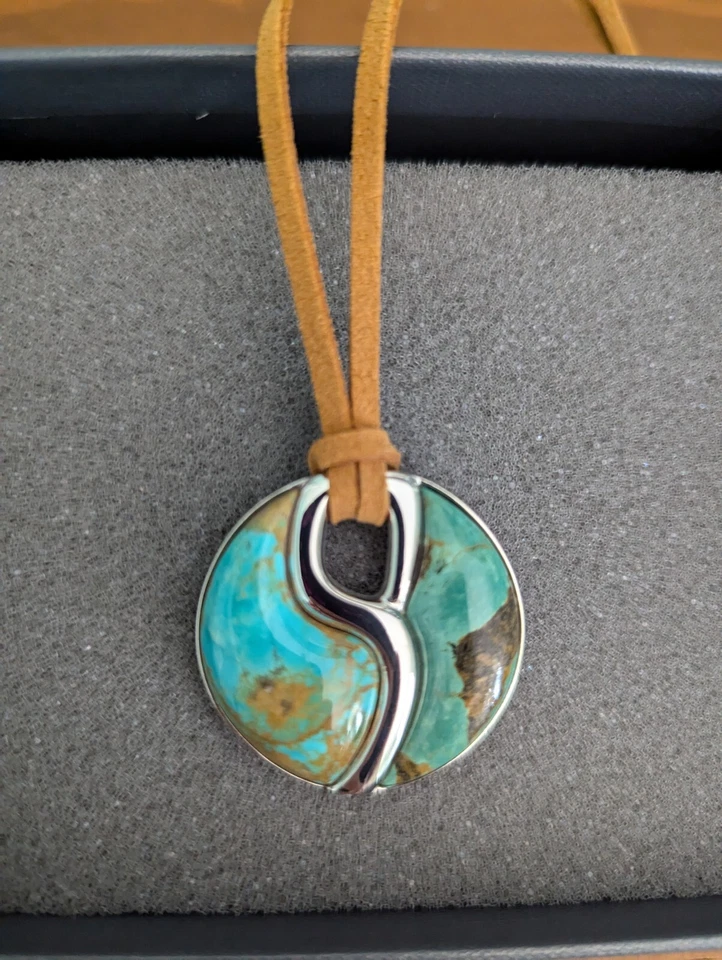 Jay King - SS Tyrone Turq. Collar colgante/gamuza Foto 1 de 1