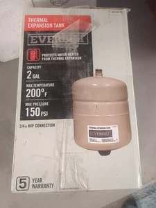 Everbilt 2 gal. Thermal Expansion Tank 150 PSI 3/4" MIP Connection (EF-TET-2T) - Picture 1 of 1
