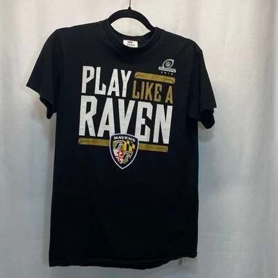 Camiseta masculina Baltimore Ravens NFL Playoffs 2019 pequena futebol jogar como uma preta - Imagem 1 de 4