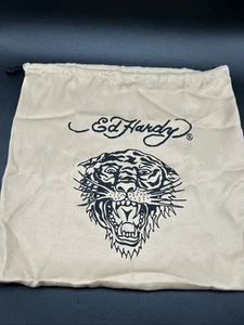 Ed Hardy Drawstring Bag Tiger Beige Travel Cover - Picture 1 of 10