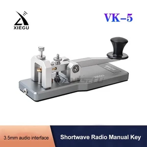 Xiegu VK-5 Radio Onde Corte Manuale Chiave Elettrica Codice Morse Base Lega Alluminio - Foto 1 di 9