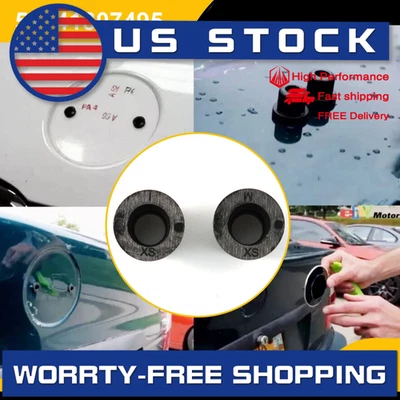 2X Genuine Bonnet Badge Grommet Emblem Clip Trunk Badge Grommet For BMW Black US Foto 1 de 4