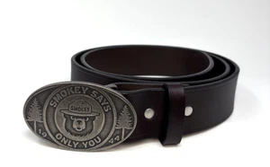 CC Filson Herren Gürtel Größe 40 Smokey Bear Braun Leder US Forest Made in USA - Bild 1 von 12