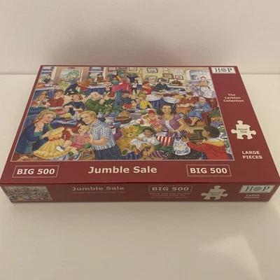 New Sealed HOP Jumble Sale Large Piece Jigsaw House Of Puzzles Big 500 Larkton - Image 1 of 2
