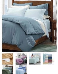 ๐ท CUDDLEDOWN Duvet QUEEN Color Blueberry Cotton Sateen 400 TC NIP MSRP $169 - Picture 1 of 7