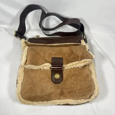 UGG Australia Women's Shearling Handbag Sheepskin Leather Crossbody Shoulder Bag - Image 1 of 4