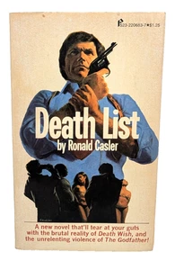 Ronald Casler Death List 1st Edition 1975 SCARCE BRUTAL Paperback WARNING Cover - Picture 1 of 6