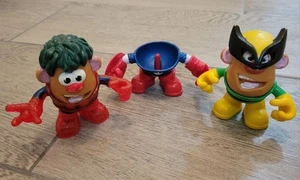 Set Of Marvel Mr. Potato Head Mini Mixable Spiderman Iron Fist  3" Figures - Picture 1 of 2