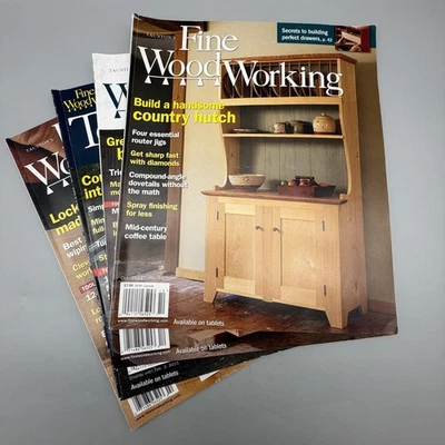 Fine Woodworking Magazine Lot 4 Issues 242-245 2014-2015 Taunton Press USA - Image 1 of 4