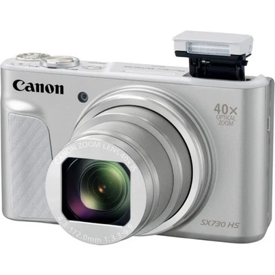 Canon PowerShot SX730 HS Digitalkamera Intervallaufnahmemodus, Bluetooth Silber - Bild 1 von 4