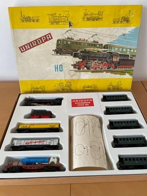 UNIROPA  H0 Eisenbahn Vintage Dampflok Kohlewagen Personenwagen Güterwagen 60er - Bild 1 von 4