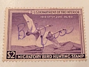 USED MIGRATORY BIRD HUNTING CONSERVATION STAMP 1950 - Picture 1 of 2