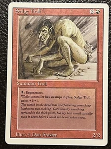 Mtg Revised — Sedge Troll — Good - Imagen 1 de 4