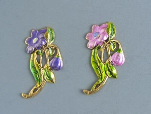 PLUMÓN DE COSTURA PINTADO A MANO PARA EMBELLECIMIENTO - FLORES - Imagen 1 de 4