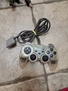 Clear Wired Controller For Sony PlayStation PS2 PS1 Gamepad - Picture 1 of 1