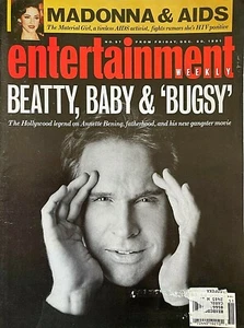 WARREN BEATTY December 20, 1991 ENTERTAINMENT WEEKLY Magazine MADONNA - Picture 1 of 1