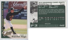 2010 MultiAd Sports Savannah Sand Gnats Brandon Sage #27