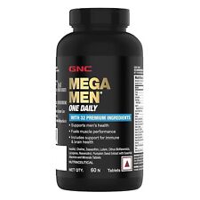 GNC Mega Men ONE DAILY Multivitamin 60 Tablet Performance Immunity Brain Health