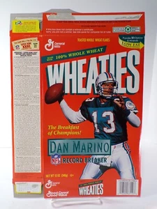 Dan Marino Dolphins Flattened Wheaties Box 1995 General Mills 011123WT3-31 - Picture 1 of 2