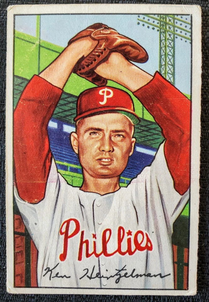 1952 Ken Heintzelman Philadelphia Phillies Bowman MLB Card #148 - Image 1 of 2