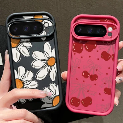 Pretty Flower Silicone Case For Google Pixel 9 7A 7 Pro 6 6A 5A 4 8A Phone Cover - Image 1 of 4