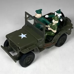 Gate Willy’s Jeep Beetle Bailey Sarge & Otto Figures WWII Military Diecast Toy - Picture 1 of 11