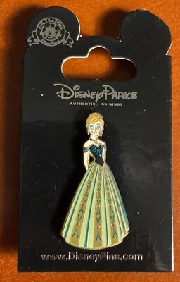 Anna Verde Brillo Vestido Princesa Frozen (Elsa) Disney París 2014 Dlrp Dlp Prendedor Foto 1 de 2