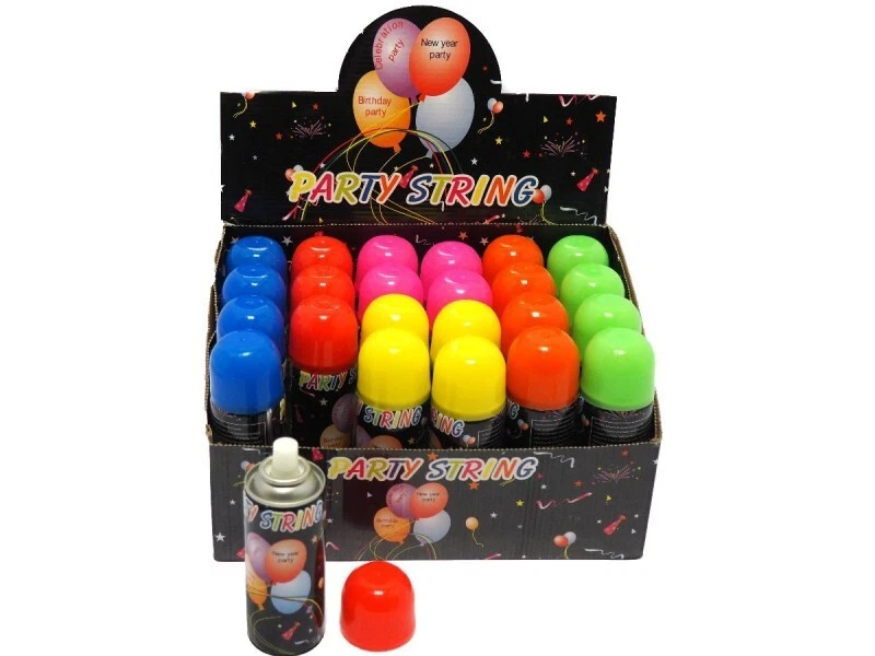 STELLE FILANTI SPRAY 250ML 86gr CARNEVALE COLORI ASSORTITI BOMBOLETTA PARTY - Bild 1 von 1