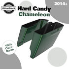 Advanblack Hard Candy Chameleon Flake Stretched Saddlebag Fits 14+ Harley