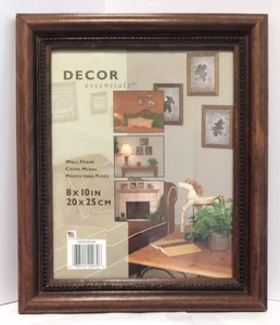 NEW!! WOOD & GLASS PHOTO FRAME by Decor Essentials for 8 x 10 inch picture - Picture 1 of 4
