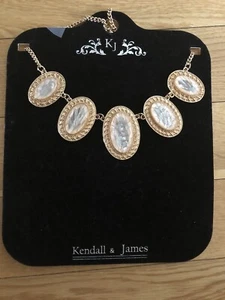 Kendall & James Gold  Crystal  Beautiful Necklace - Picture 1 of 9